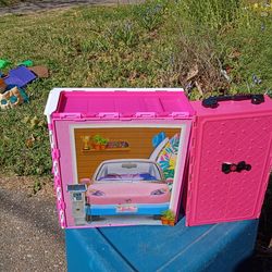 Barbie house case and Clothes case price for 5