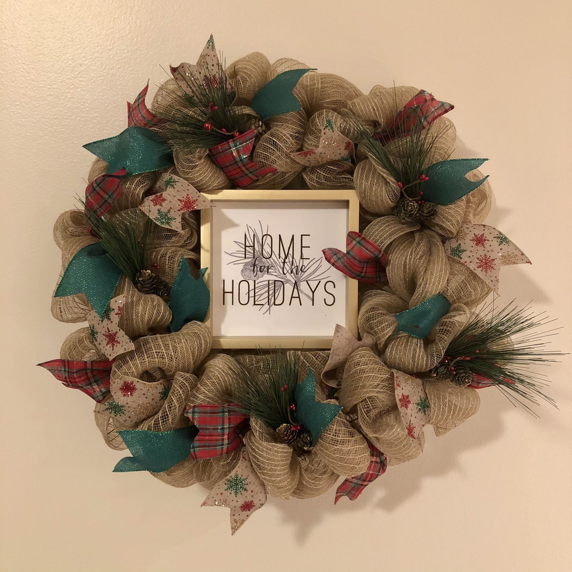 Home For The Holidays Christmas Wreath