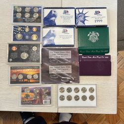 US proof set and quarter collection mixed lot