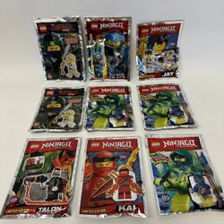 9 Lego Ninjago Minifigures Lloyd Nya Jay Ming Talon Kai Limited Edition