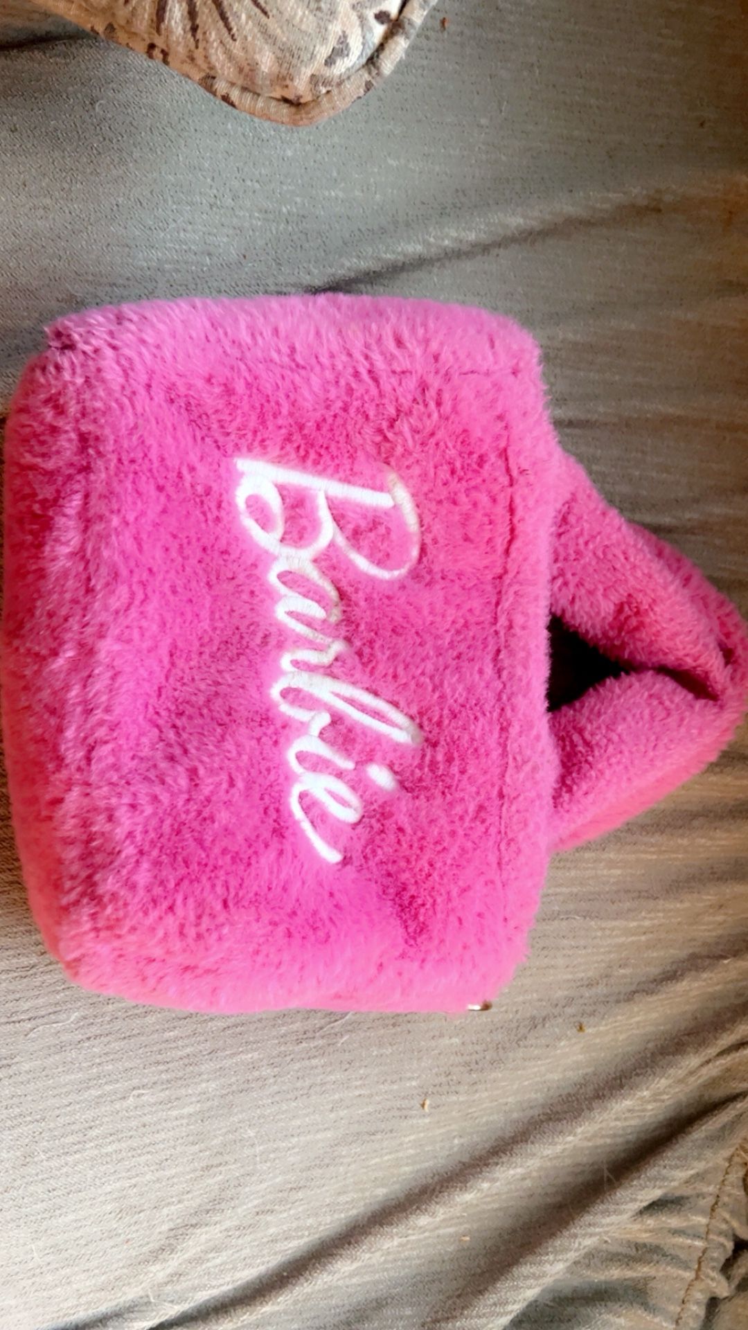 Barbie Skinny Dip Pink Faux Fur Mini Handbag