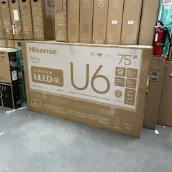 75” Hisense ULED U6HF 4K Smart Tv