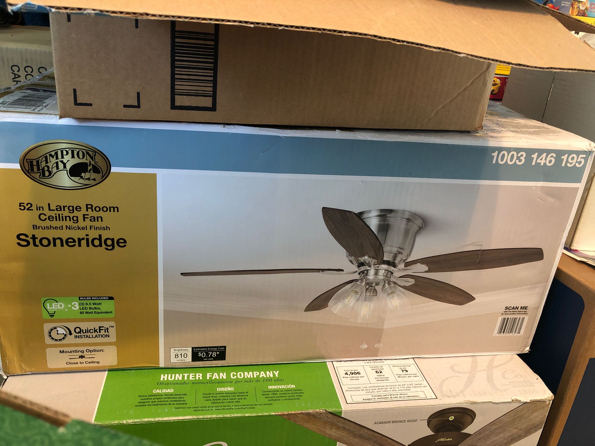 Hampton bay 52” ceiling fan