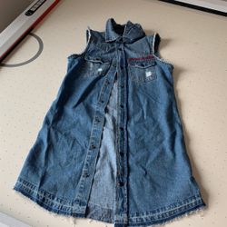 Girls Denim Dress 