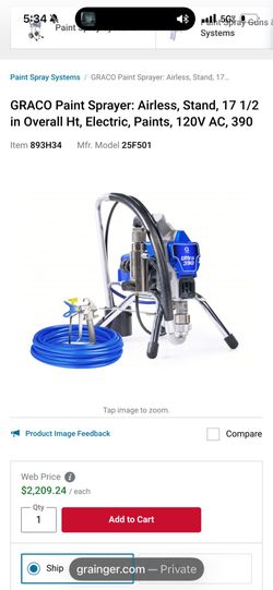 Graco 390 paint sprayer brand new