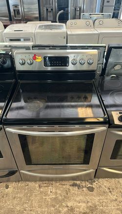 Stainless Steel Electric Stove with Glass Top