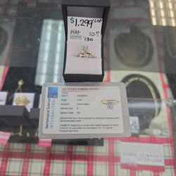 14kt 2ct Lab Grown Diamond Ring Size 7