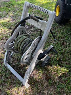 Garden Hose Reel Cart with Hose