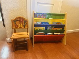 Book Holder, Small Chair And Random Books