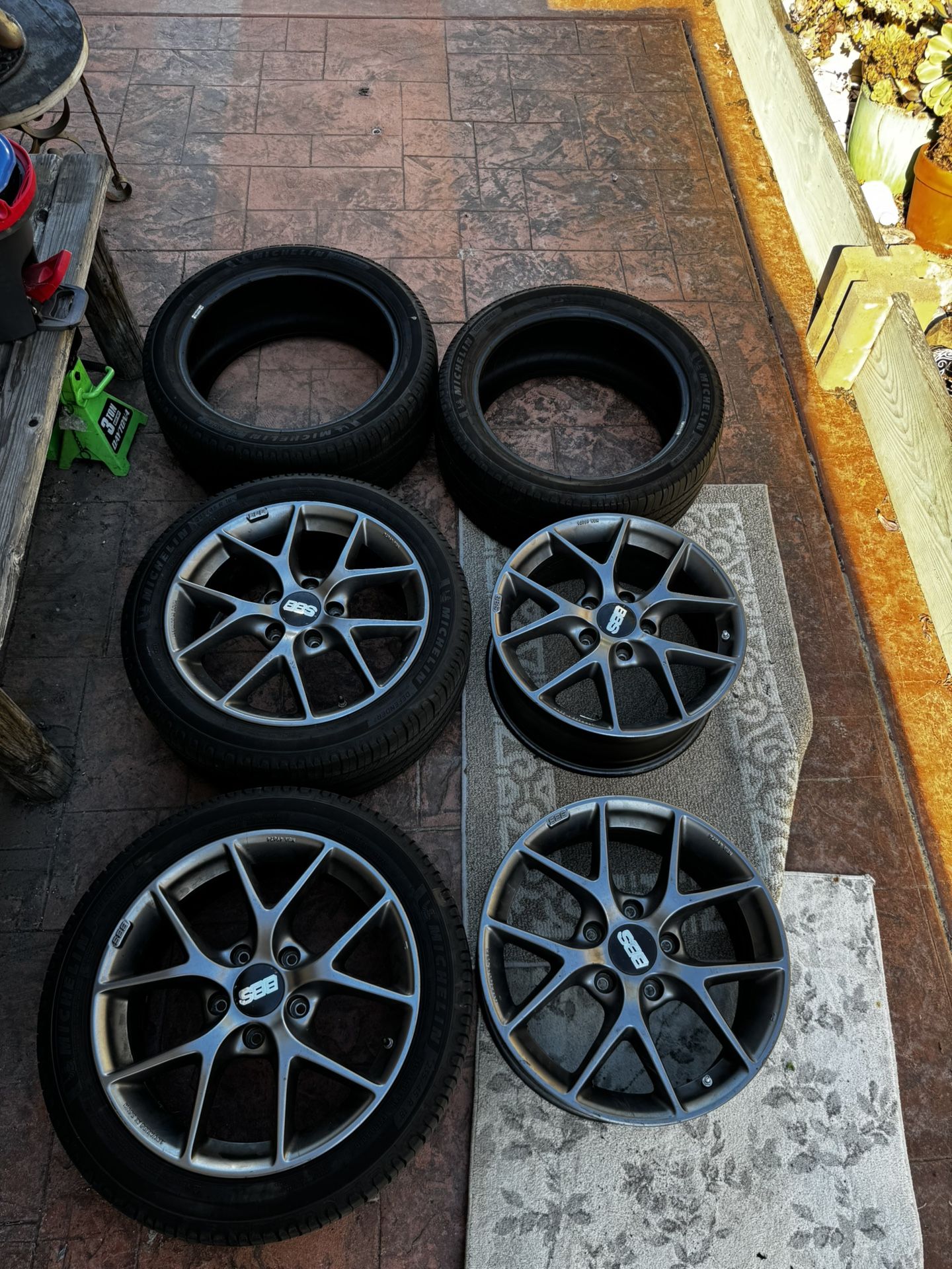 BBS SR022 18x8 +50 5x130 Porsche Wheel Rim with Tire (+25 for 5x114.3)