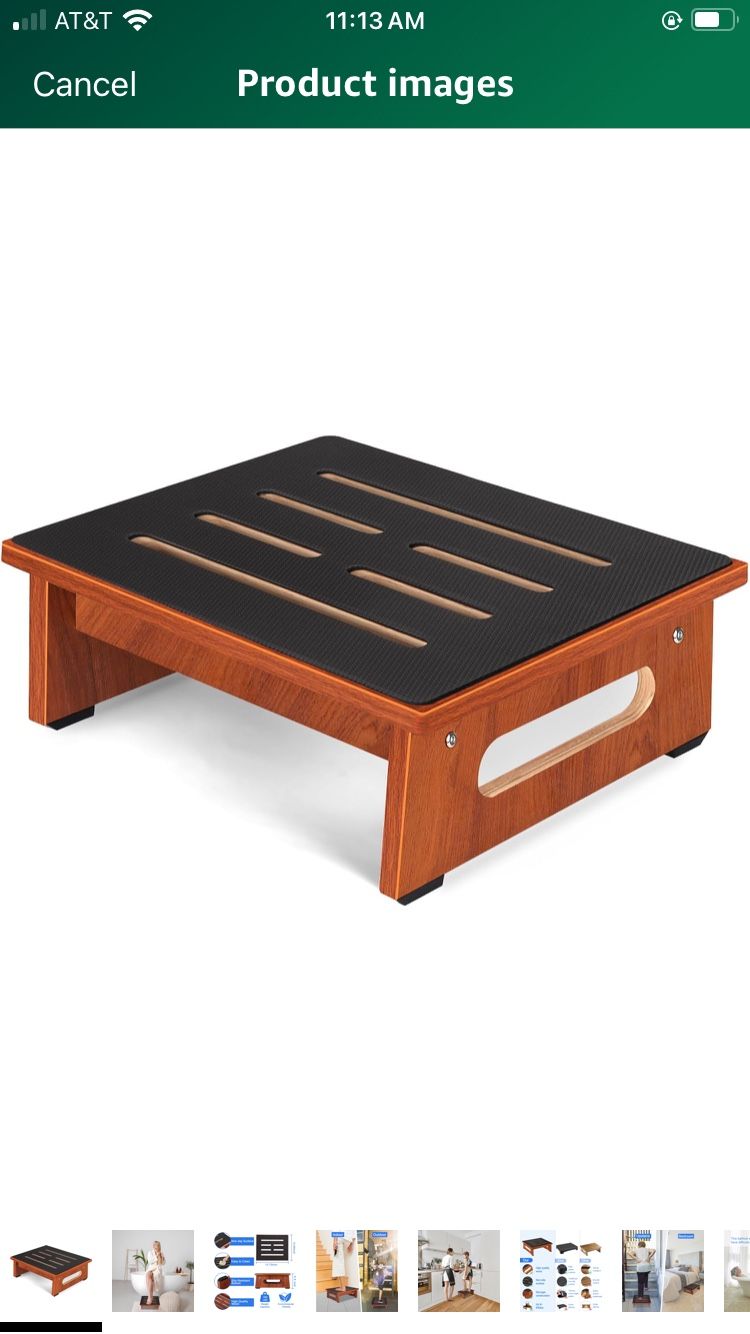 One Step Stool for Adults Seniors with Non-Slip Rubber Stepping Surface