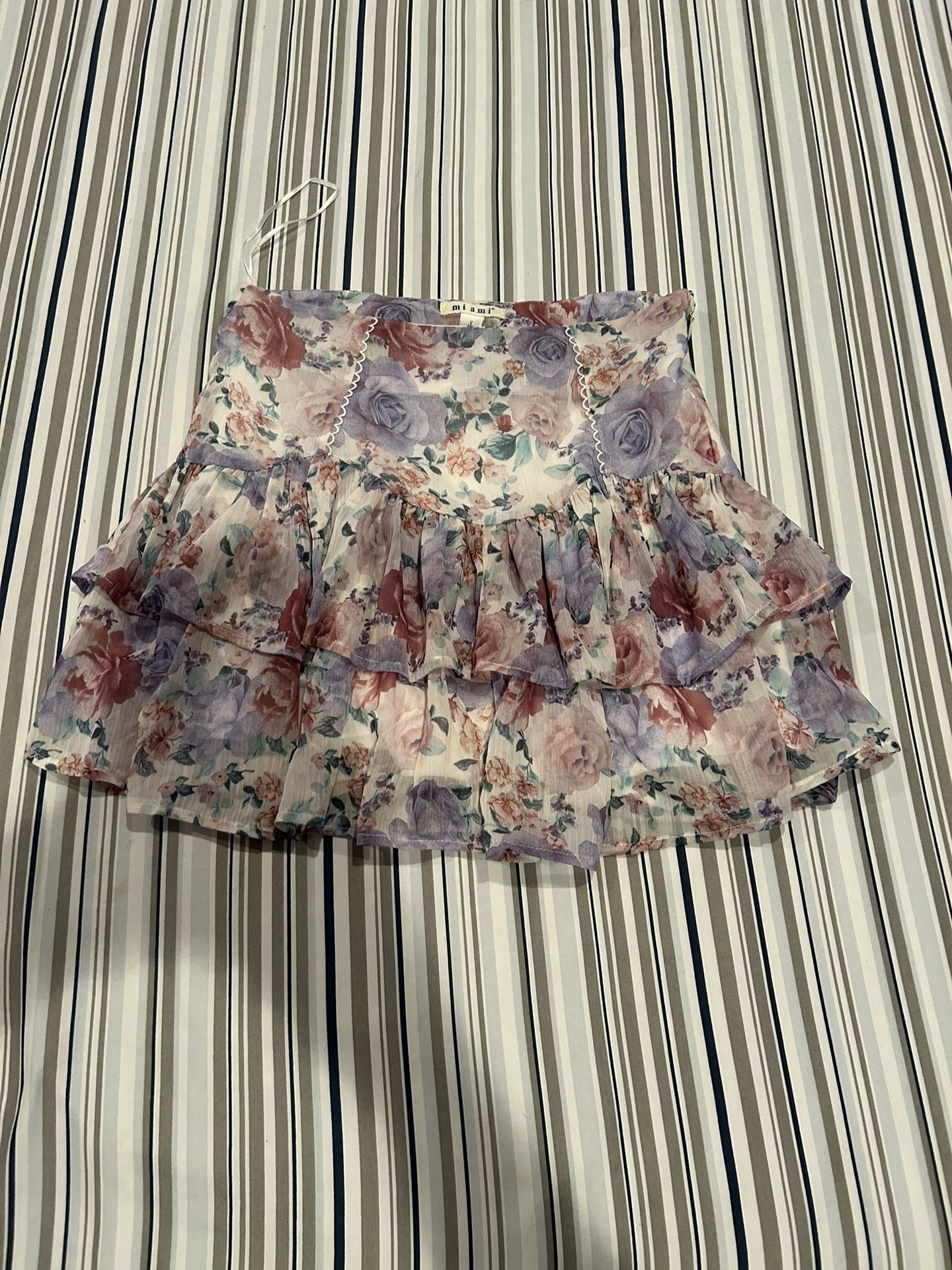 Floral Mini Skirt