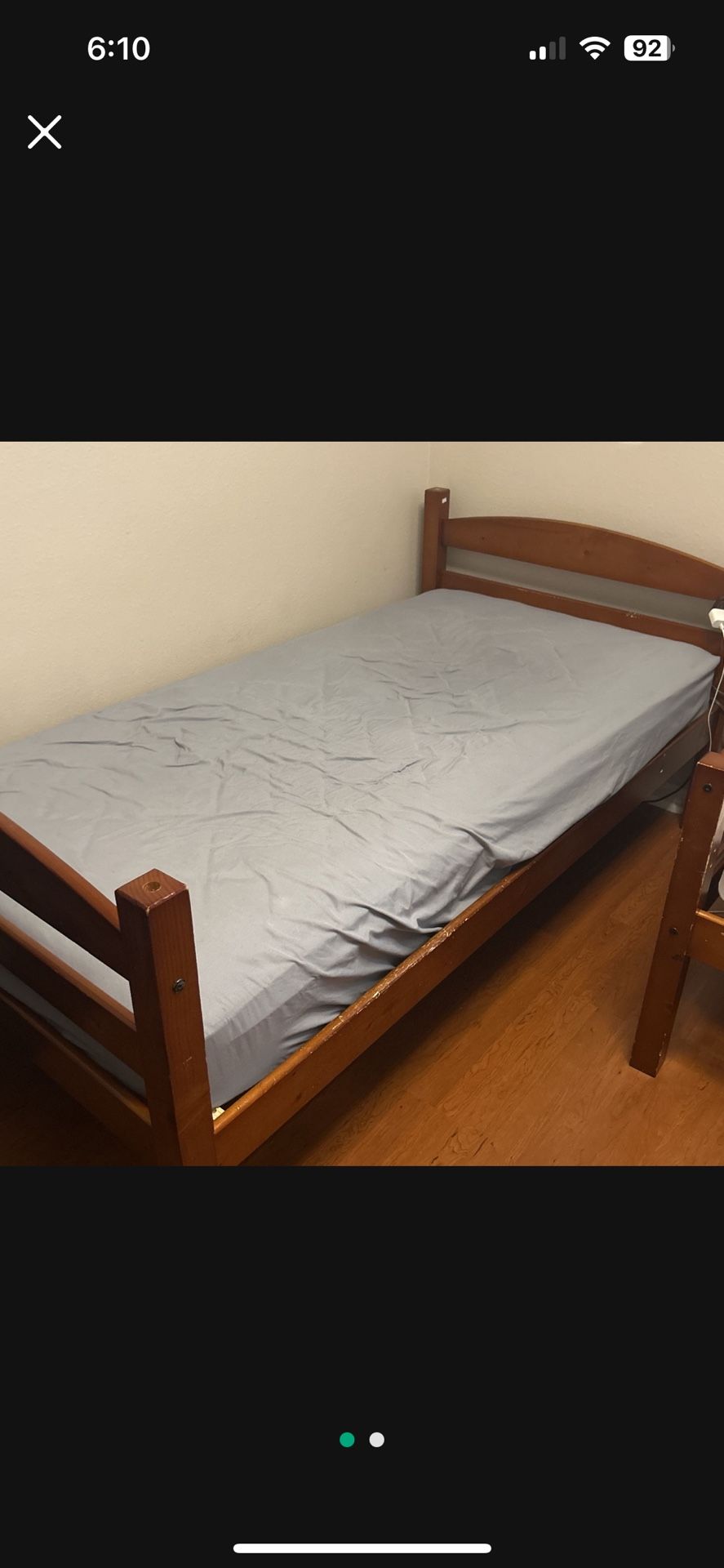 FREE TWIN BED WITH MATTRESS