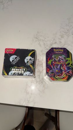 Pokémon TCG Mega Evolution Perfect Order Box & Mega Gengar EX Tin