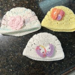 Crocheted Baby Hats