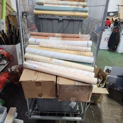Bunch Of Old New ROLLS Of Wallpapers Selling In Lot