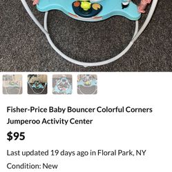 Fisher Price Baby Bouncer Colorful Corners