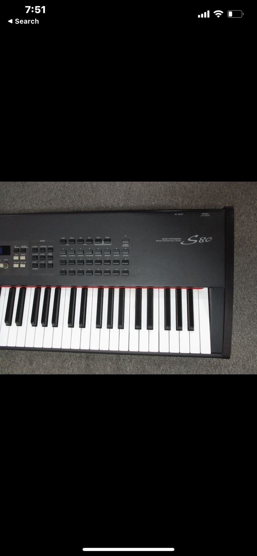 Yamaha S80 Keyboard