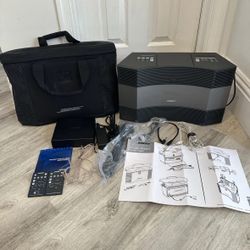 Bose Acoustic Wave Music System II CD Player AM/FM Radio W Power Case Has Flaws