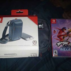 Brand new nintendo switch carry case and brand new Game
