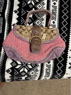 Coach Limited Edition Signature Suede Soho Handbag