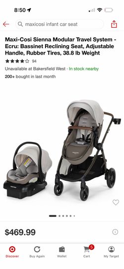 Maxi Cosi Car Seat and Stroller Combo