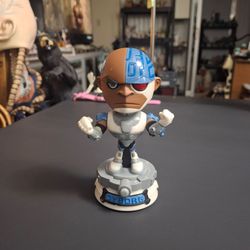 Bandai DC Comics Electronic Talking Bobblehead Teen Titans Super-Deformed Cyborg Electronic 5" Action Figure - WORKS