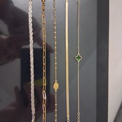 24 K Gold Plated Silver Bracelets 