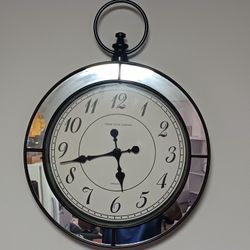 Glass Vintage Round  Wall Clock (Serious Buyers Only)