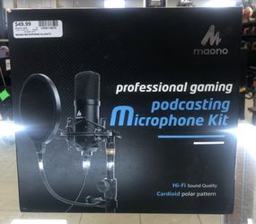 Maono professional gaming podcasting microphone kit
