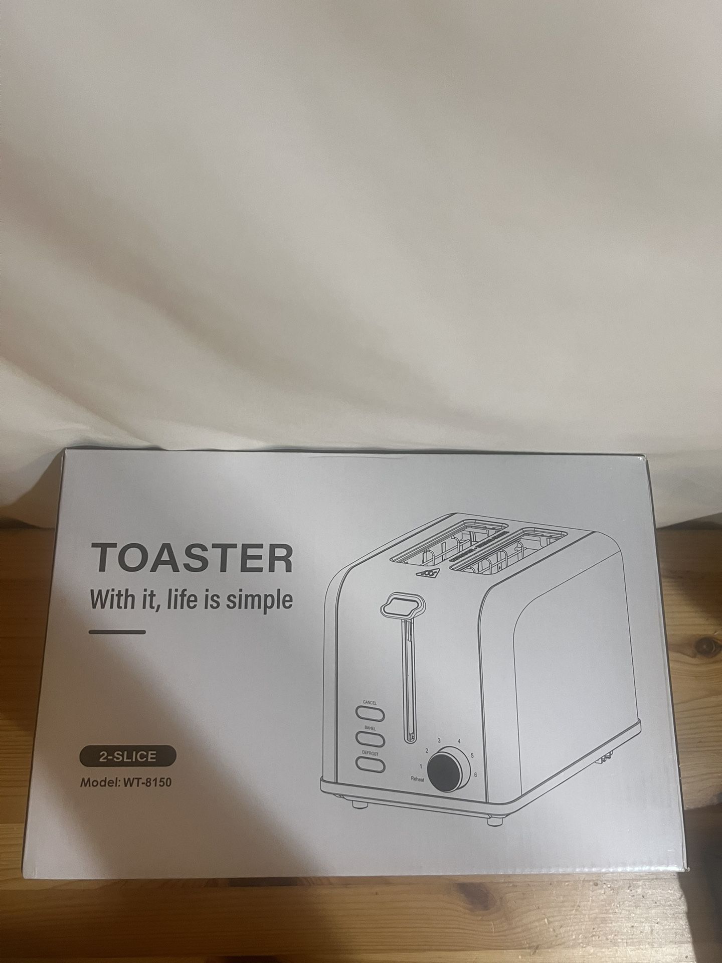 HealSmart 2 Slice Stainless Steel Toaster with Extra Wide Slot & Removable Crumb Tray, 5 Shade Setting and Bagel/Defrost/Cancel Function, Retro Compac
