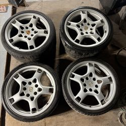 Porsche 911 Lobster Claw Oem Wheels 