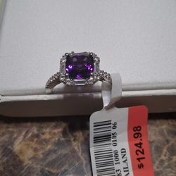 Amethyst.Ring 925 Sterling silver.