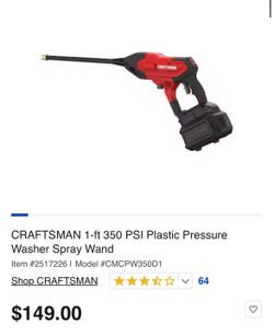 Plastic Pressure Washer Spray Wand