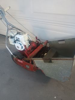 Tru Cut reel mower.