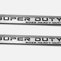 Super Duty Boss Heavy Duty Side Fender Door Tailgate Emblems For 250 350 450