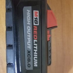 Milwaukee M18 Red lithium High Output XC 8.0 Battery 