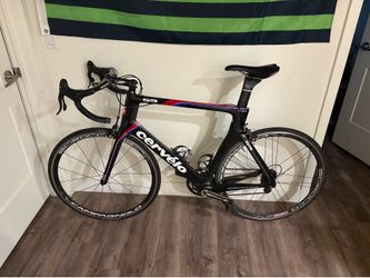 Cervelo S5 Road Carbon Bike Tri Triathalon Vroomen Zipp Campagnolo 56 Frame