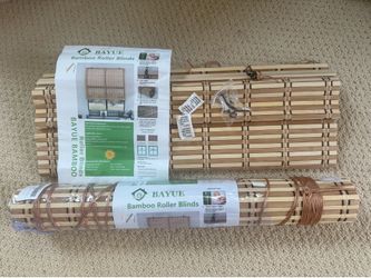 Bamboo Window Shades - set of 2