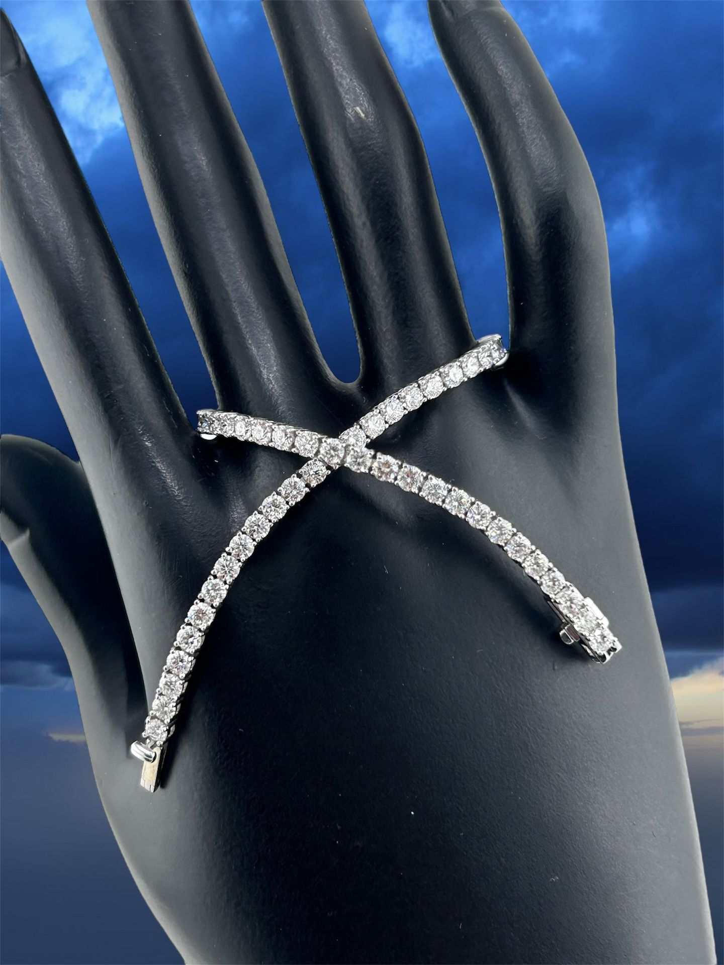 14k White Gold Tennis Bracelet