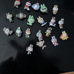 Labubu Chroc Charms & Straw Covers 