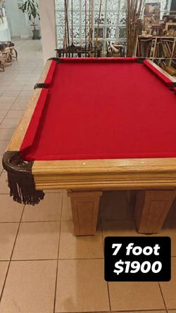 7' billiards table 3 piece slate