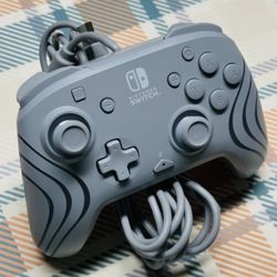 PDP Afterglow Wave Wired Controller: Grey - Nintendo Switch Tested/Works A91