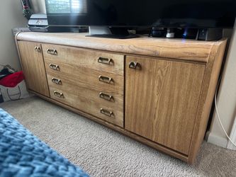 Heavy Solid Wood Credenza / TV Stand / Credenza with Storage