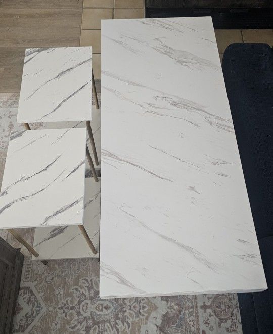Coffee Table And 2 End Tables