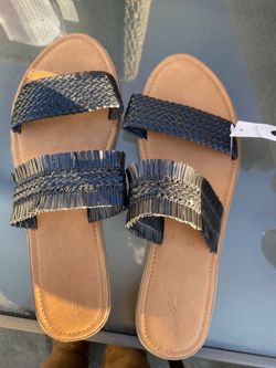 New Women’s Black Elizabeth Sandals Size 12