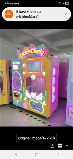 Cotton Candy Vending Machine