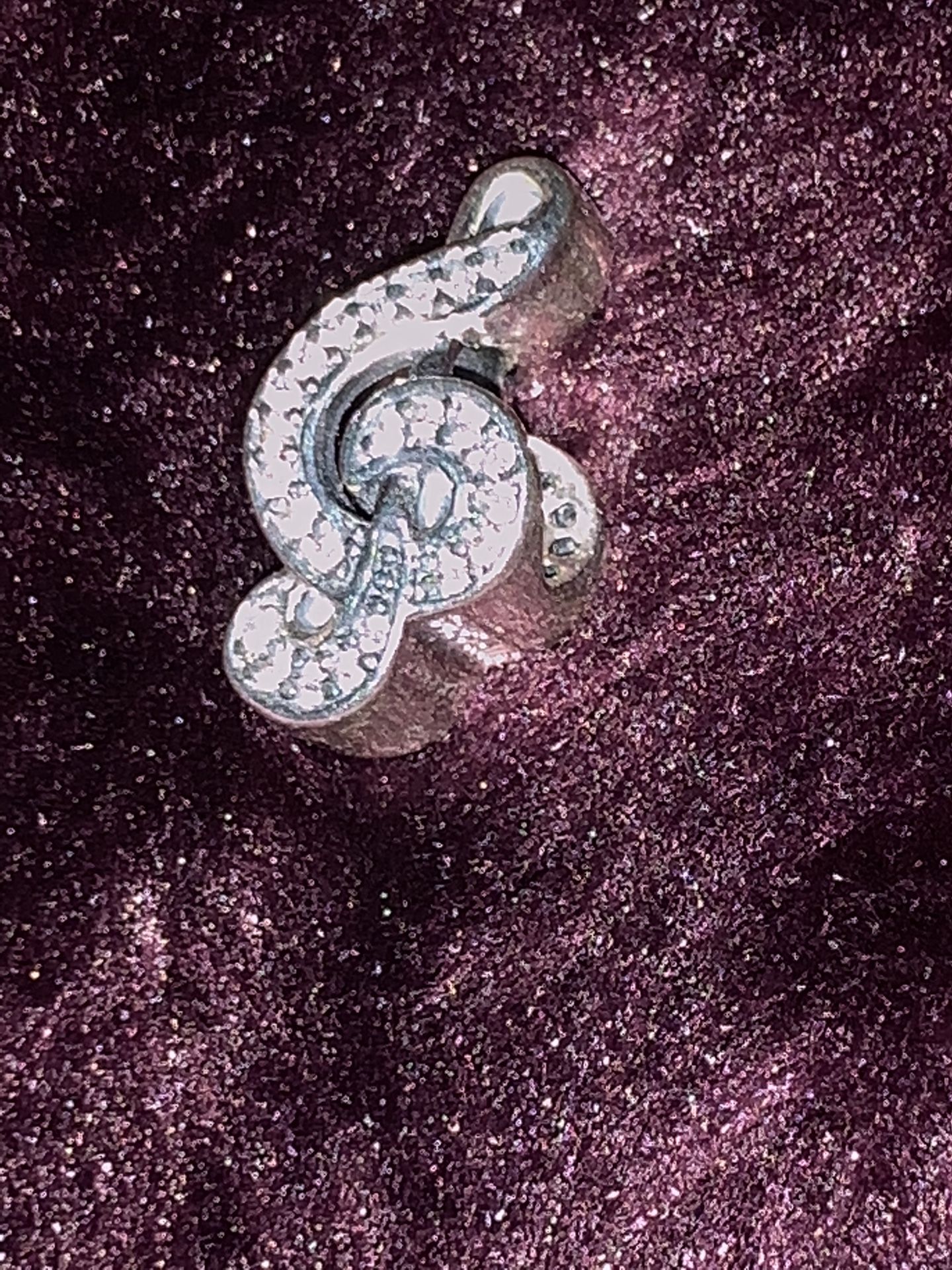 Pandora music note charm