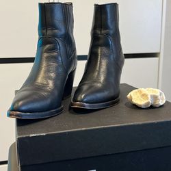 J.Crew Chelsea High-heel Cowboy Boots In Black 6.5 US