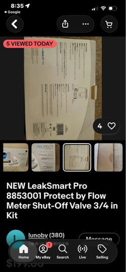 LeakSmart Pro Protect Flow Meter Shut off valve